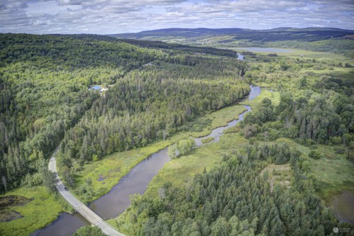 Rivière Au Pin -Pont À Chevilles Irlande QC - En aval Étang Stater #1