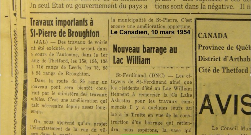 Le Canadien 10 mars 1954