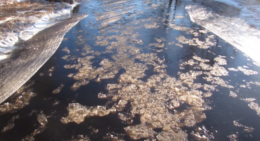 POLLUTION VISIBLE À L’ŒIL NU – Entre deux ponts – Même Rivière – Même jour