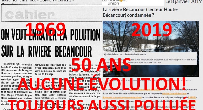 AUCUNE ÉVOLUTION EN 50 ANS,TOUJOURS AUSSI POLLUÉE (1969-2019)