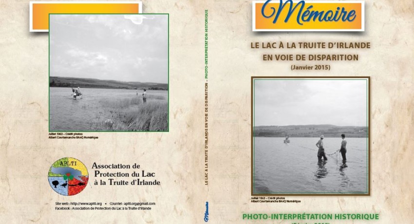 250 BROCHURES - LE LAC À LA TRUITE D’IRLANDE EN VOIE DE DISPARITION (Janvier 2015)