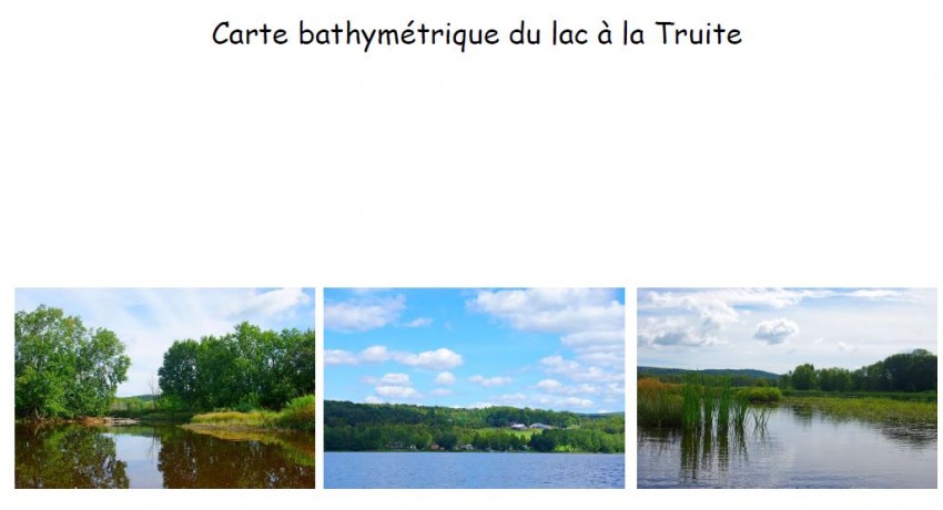 Carte bathymétrique avec volume 2017