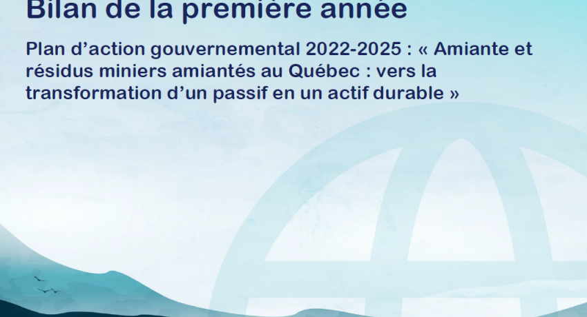 Bilan de la première année #1 - Table de concertation sur l'amiante