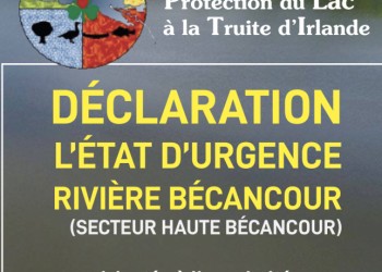 DÉCLARATION DE L’ÉTAT D’URGENCE – RIVIÈRE BÉCANCOUR