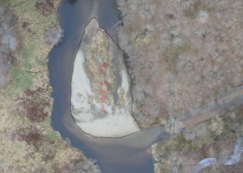Banc de sédiments - Obstruction de libre écoulement dans la rivière Bécancour